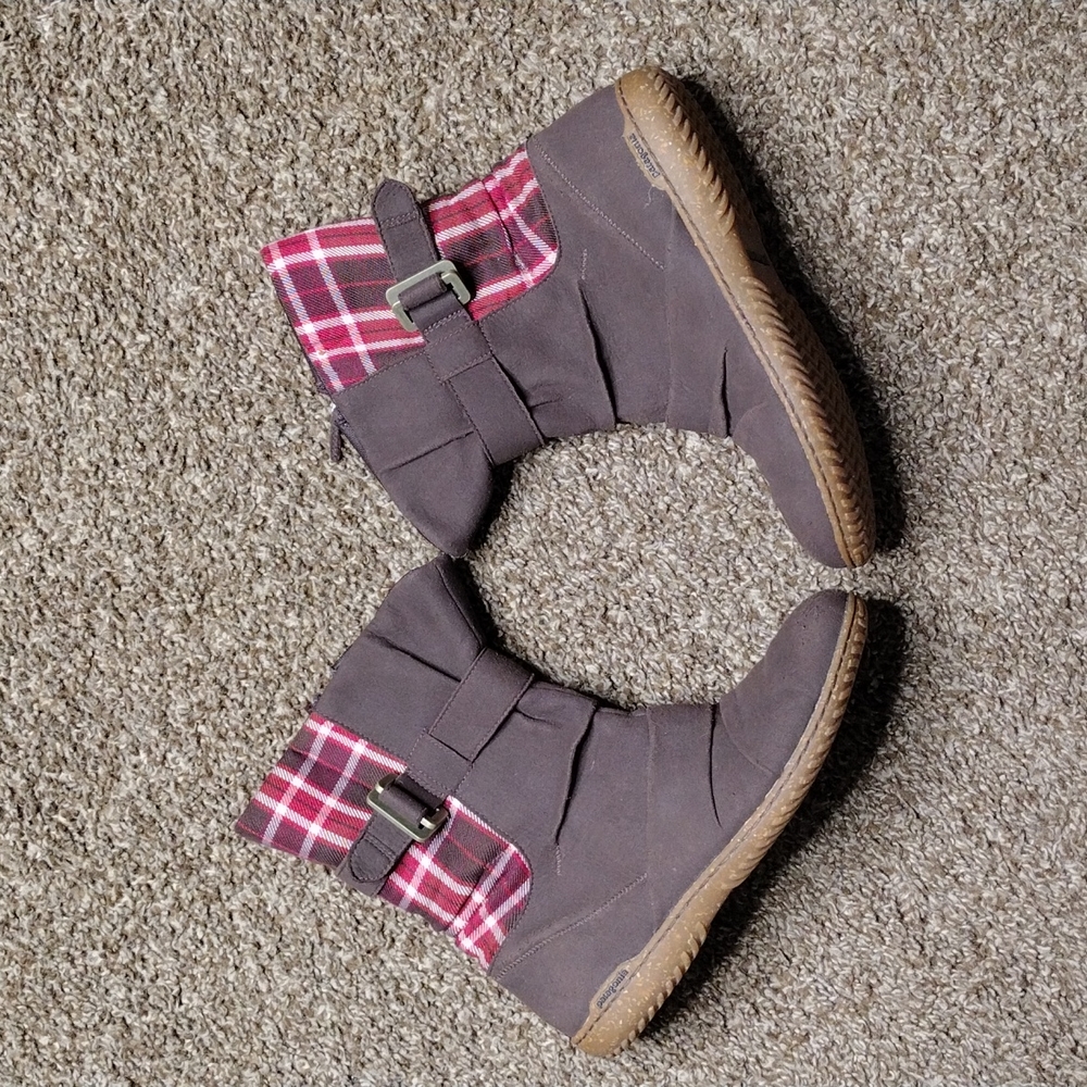 Patagonia Kula Buckle Espresso Plaid Boots